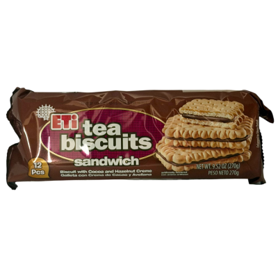 37-358-1 ETI TEA BISCUITS W/COCO SANDWICH 15/270 GR