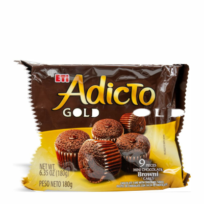 37-377-1 ETI ADICTO MINI CHOCO CAKE W/CHOCO 12/180 GR