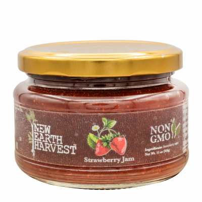 41-363-1 NEW EARTH HARVEST STRABERRY JAM 12/11 OZ