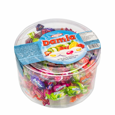 44-132-1 BONART DAMLA ASS'T CHEW CANDY  12/400GR