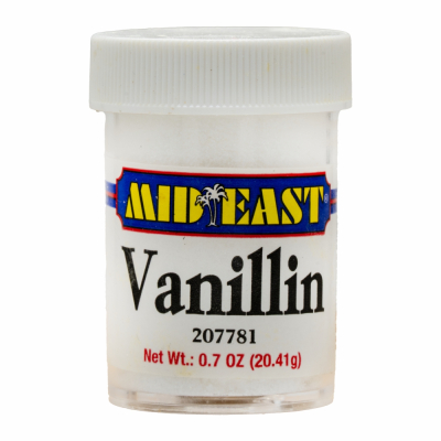50-137-1 M.E.  VANILLIN  "vanilla" JARS 24/0.8 OZ