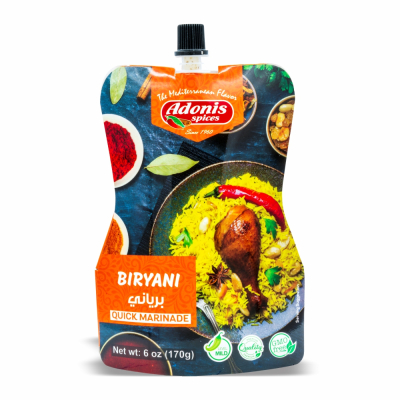 60-812-1 ADONIS BIRYANI MARIN POUCH 10X6 OZ