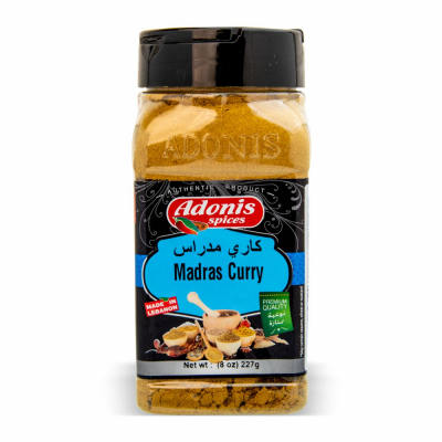 60-819-1 ADONIS CURRY MADRAS POWDER 12/8 OZ