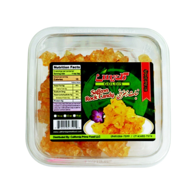 87-102-1 GOLDIS SAFFRON ROCK CANDY 24/12 OZ