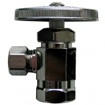 FD-502W 1/2" IPS x 3/8" OD CP Angle Stop Valve Brasscraft NL