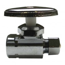 FD-503 3/8"IPS x 3/8"OD CP Straight Stop Valve