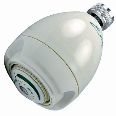 KD-203-20WH White Earth Adjustable Shower Head 2.0 GPM