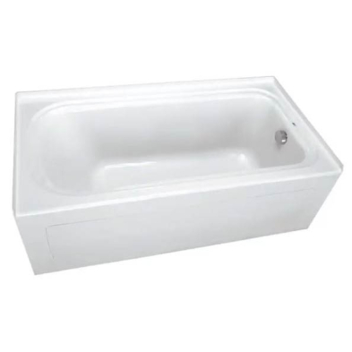 LB-01L LH White Wide Bathtub 60" x 32"