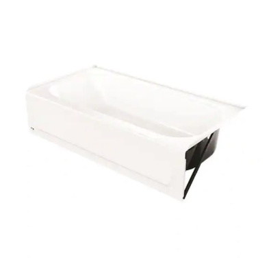 LB-03R RH White XWide Bathtub 60" x 32" x 17"