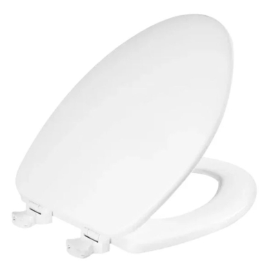 LB-TS2 Elongated Wood White Premium Toilet Seat