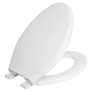 LB-TS2P Elongated Plastic Toilet Seat, White