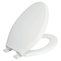 LB-TS2P Elongated Plastic Toilet Seat, White