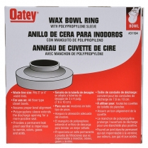 MD-177 Oatey Wax Bowl Ring w/ Sleeve