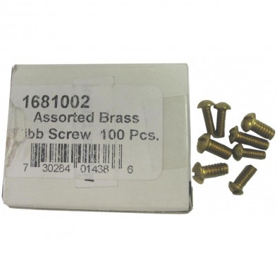 OS-325 Assorted Brass Bibb Screws 100/Box