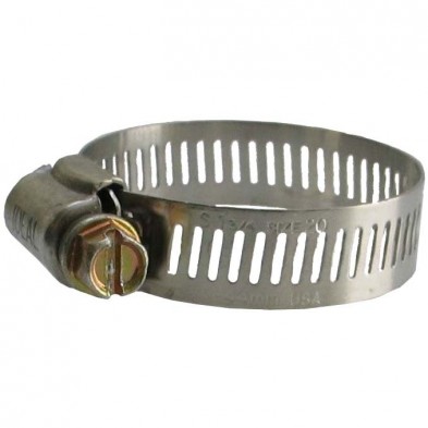 OU-047 #20 Stainless Steel Hose Clamp13/16" - 1 3/4"