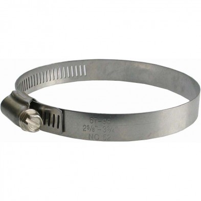 OU-054 #52 Stainless Steel Hose Clamp 2-13/16" - 3-3/4"