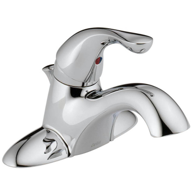 PD-B02 Delta Classic 3H Lvr Handle 4" Basin Faucet w/PU