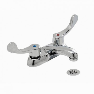 PG-B50 Gerber Comm 3H 2 Wrist Handle 4" Basin Faucet/Grid