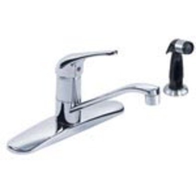PG-K06 Gerber Maxwell 4H S/L 8" Kitchen Faucet w/Spray CP