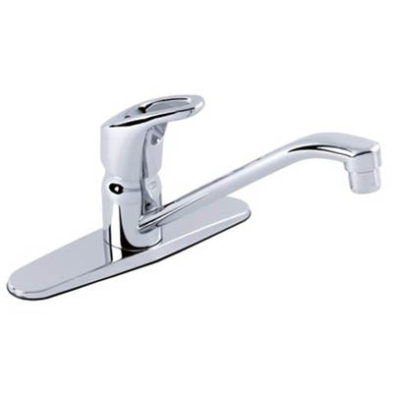 PG-K08 Gerber 1.75 gpm 1/3H SL 4" CP Kitchen Faucet Hardwater