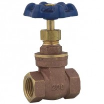 SJ-102 3/4" IPS Straight Brass Stop Valve