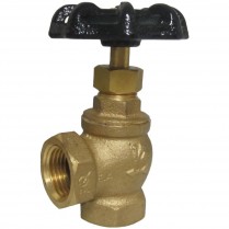 SJ-121 1/2" IPS Angle Brass Stop Valve LF