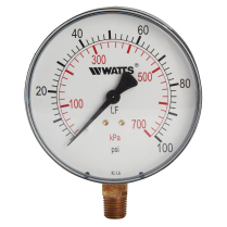 TW-SPG12 1/4" Watts LFDPG1 Pressure Gauge #0121642