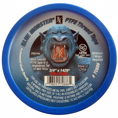 WA-106BM Blue Monster Pipe Thread Tape 3/4" x 1429'