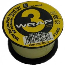 WA-108 Yellow Gas Tape Roll 1/2" x 260'