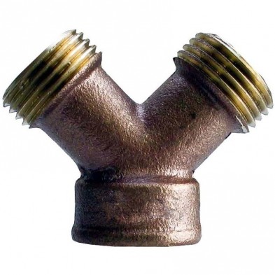 WA-124 Siamese Hose Connection Brass