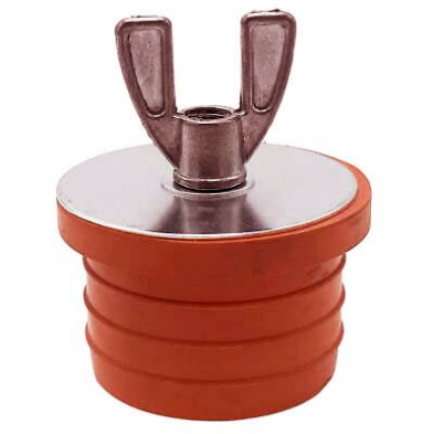 WC-555 1 1/2" Red Rubber Test Plug