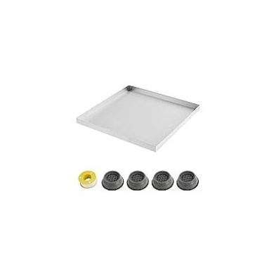 WH-WMP24 Washing Machine Pan 24" x 24" w/Anti-Vibration Feet
