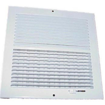 WR-008 Register Sidewall Return Air 8" x 8" Wall Opening Size White