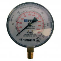 WY-SWW01 Water Pressure Gauge 0-300 psi, UL/FM Approved