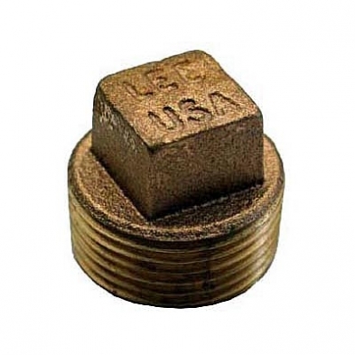 XB-P00 1/4" Solid Brass Plug