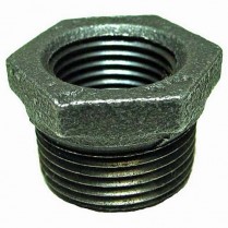XL-H24 1 1/2" x 3/8" Black Hex Bushing