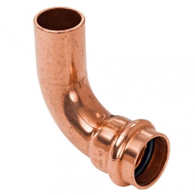 XV-E022 Copper Press 90 Street Elbow, FTG x P, 1/2" x 1/2"