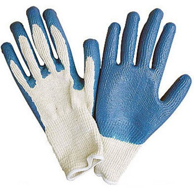 ZG-001 Pr., Blue Latex Dipped Gloves