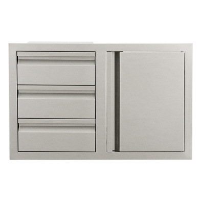VDC2SCR Door/3-Drawer Combo Soft Close-RIGHT SWING