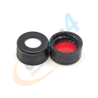 C39RE-09BL Cap Screw 9mm Black Ribbed Red PTFE/White Silicone