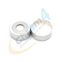 CLS-1536S 20mm Silver BiMetal Magnetic Crimp Cap, 3mm Tan PTFE/White S