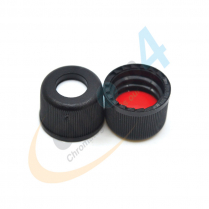 CLS39939 8-425 Open Hole Black PP Cap Red PTFE/ White Silicone