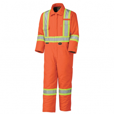  PIONEER 5532A QUILTED FR SFTY COVERALL ORANGE