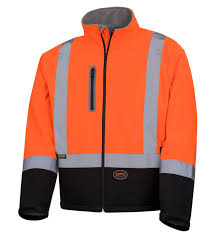  PIONEER 5679 SOFT SHELL JACKET, HI-VIZ ORANGE