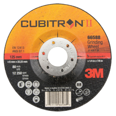 AB1-3M66588 3M 90007 CUBITRON GRINDING WHEEL 5" X 1/4" X 7/8"