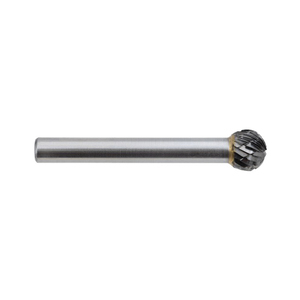 ABD-534053 534053 CARBIDE BUR - DOUBLE CUT 1/4" SHANK - BALL - 3/8"