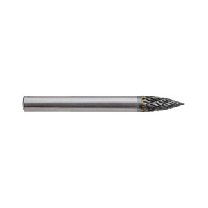 ABD-534094 534094 CARBIDE BUR DOUBLE CUT 1/4" SHANK TREE POINT END 1/4"