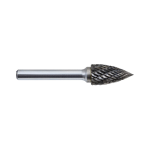 ABD-534102 534102 CARBIDE BUR DOUBLE CUT 1/4" SHANK TREE POINT END 1/2"