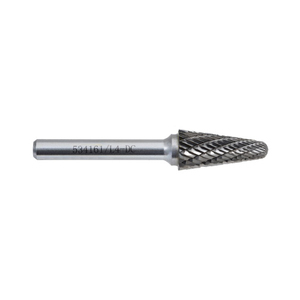 ABD-534161 534161 CARBIDE BUR DBL CUT 1/4" SHANK TAPER RADIUS END 1/2"