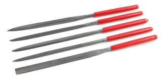 ABI-TIT17068 TIT-17068 5-PC PRECISION FILE SET, 6.25" LONG (ROUND, HALF R